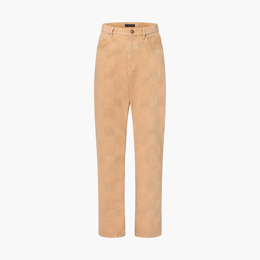 Pantalon Chic Damier sans col