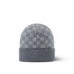 Bonnet et Écharpe Néo Petit Damier Gris