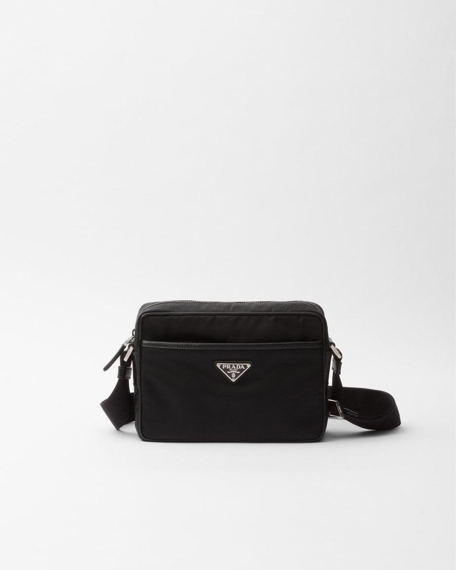 Sac porté épaule en Re-Nylon et Saffiano