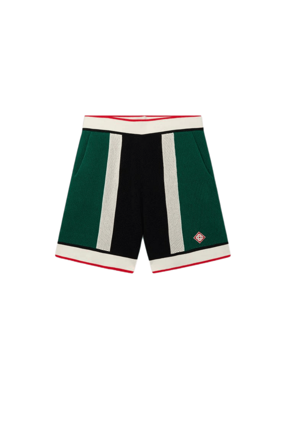 TENNIS MAILLE RAYÉ SHORTS