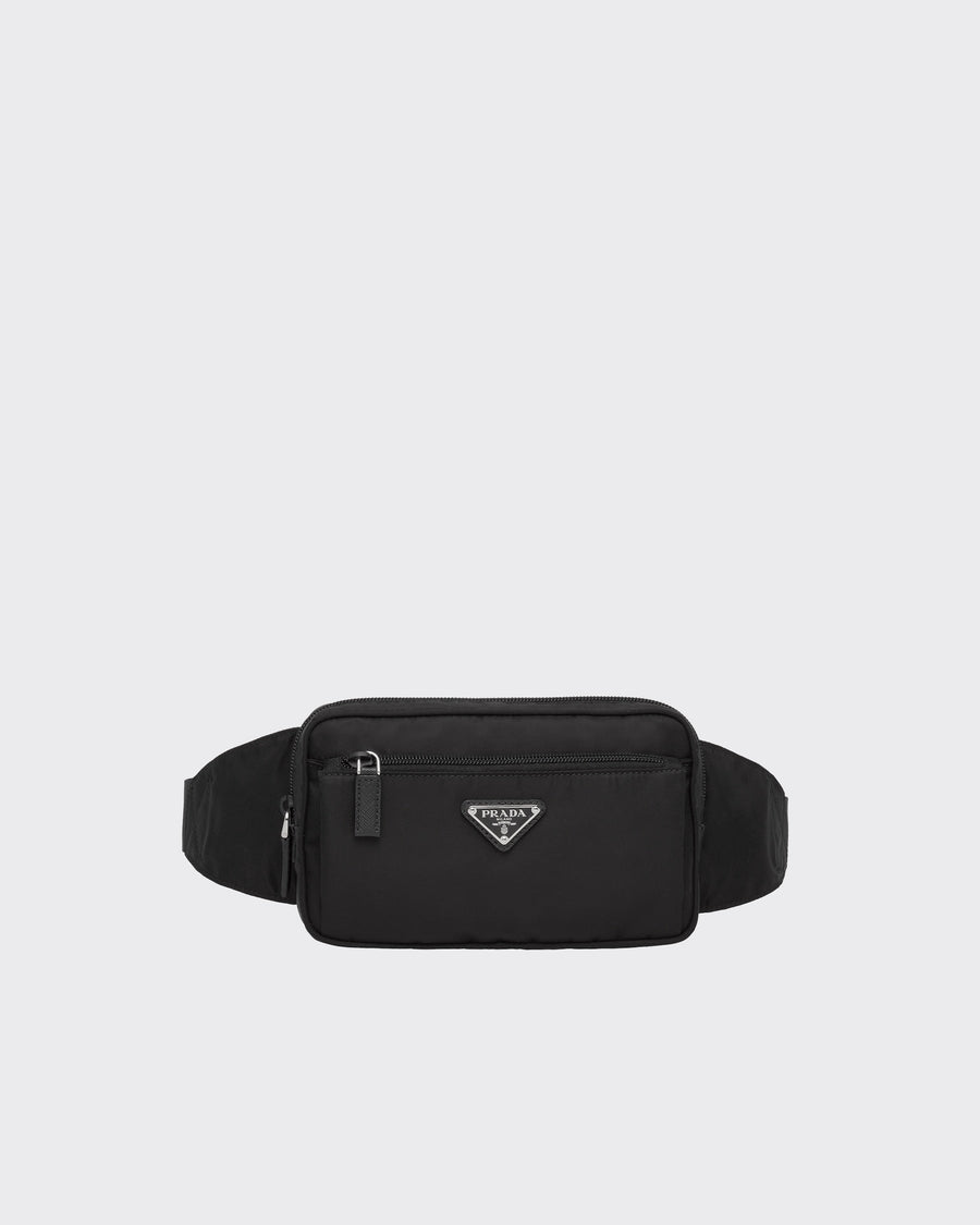 Sac banane en Re-Nylon et cuir Saffiano