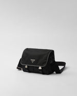 Sac porté épaule en Re-Nylon et cuir Saffiano