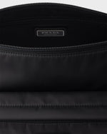 Sac de taille moyenne porté épaule en Re-Nylon et cuir Saffiano