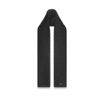 Bonnet et Écharpe Néo Petit Damier Noir