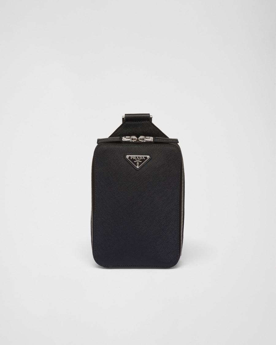Sac Prada Brique en cuir Saffiano