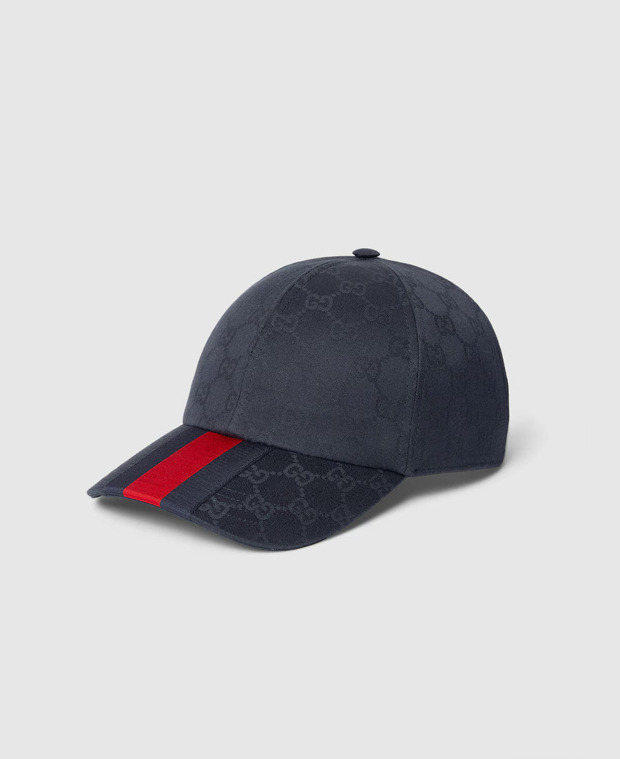 Casquette en coton GG avec bande Web