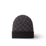 Bonnet et Écharpe Néo Petit Damier Noir