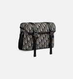 Sac Messenger à rabat Dior Hit The Road Noir et Beige