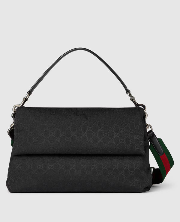 Sac à bandoulière en toile GG grand format