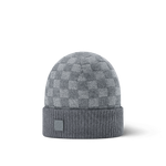 Bonnet et Écharpe Néo Petit Damier Gris