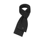 Bonnet et Écharpe Néo Petit Damier Noir