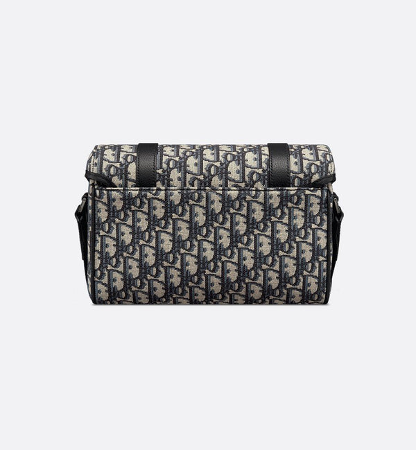 Sac Messenger à rabat Dior Hit The Road Noir et Beige