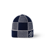 Bonnet et Écharpe Damier Heritage Bleu Marine