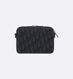 Pochette zippée à bandoulière Noir