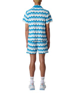 Wavy Gradient Crochet Shirt