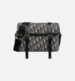 Sac Messenger à rabat Dior Hit The Road Noir et Beige