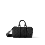 Sac Keepall Bandoulière 25 Noir Cuir