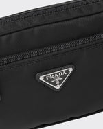 Sac banane en Re-Nylon et cuir Saffiano