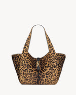 LE 5 À 7 BEA EN CUIR EFFET PONY LEOPARD