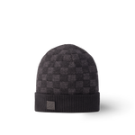 Bonnet et Écharpe Néo Petit Damier Noir