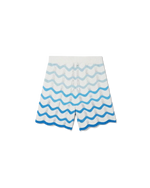 Wavy Gradient Crochet Shorts