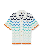 Gradient Wave Crochet Shirt