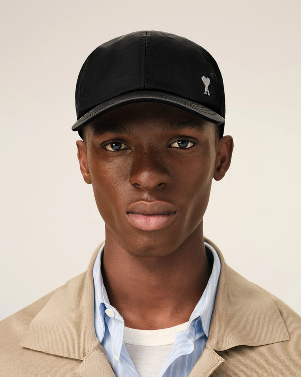 Casquette Noire Rivet Ami De Coeur en Nylon