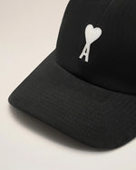 Casquette Noire Empiècement Feutré Ami De Coeur en Coton